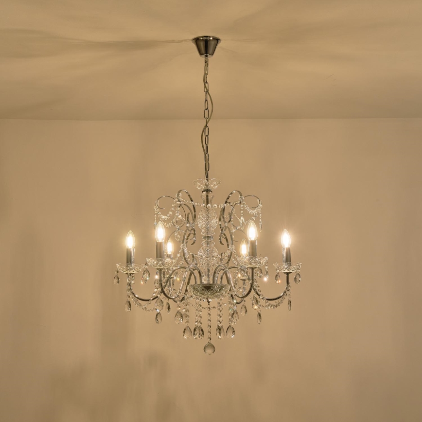 Candeeiro suspenso 6xE14/15W/230V