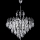 Candeeiro suspenso 6xE14/60W/230V diâmetro 50 cm cromado brilhante