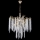 Candeeiro suspenso 6xE14/60W/230V diâmetro 53 cm dourado