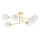 Candeeiro suspenso 6xE27/35W/230V diâmetro 80 cm dourado