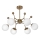 Candeeiro suspenso 6xE27/60W/230V dourado