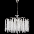 Candeeiro suspenso 7xE14/60W/230V diâmetro 54 cm cromado brilhante