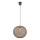 Candeeiro suspenso ABAKA 1xE27/15W/230V castanho