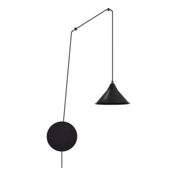 Candeeiro suspenso ABRAMO 1xE27/15W/230V preto