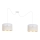Candeeiro suspenso ALDO 2xE27/60W/230V aranha branco