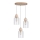 Candeeiro suspenso ALESSANDRO 3xE27/60W/230V carvalho