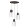 Candeeiro suspenso ALESSANDRO 3xE27/60W/230V faia
