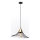 Candeeiro suspenso ALURA 1xE27/60W/230V diâmetro 50 cm preto