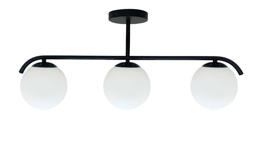 Candeeiro suspenso AMADEO 3xE14/40W/230V preto