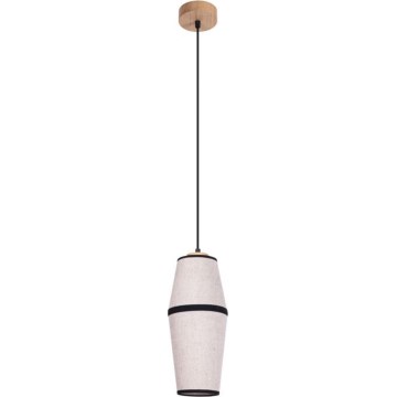 Candeeiro suspenso AMIGO 1xE27/25W/230V carvalho