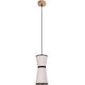 Candeeiro suspenso AMIGO 1xE27/25W/230V carvalho