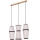Candeeiro suspenso AMIGO 3xE27/25W/230V carvalho
