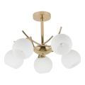 Candeeiro suspenso AMOS 5xE27/40W/230V dourado