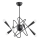 Candeeiro suspenso APPER 6xE14/10W/230V preto
