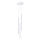 Candeeiro suspenso ARCHE 3xG9/8W/230V branco
