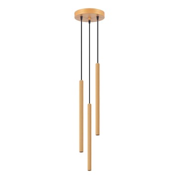 Candeeiro suspenso ARCHE 3xG9/8W/230V dourado