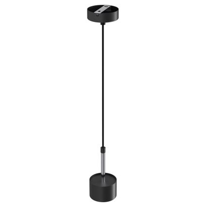 Candeeiro suspenso ARENA 1xGX53/11W/230V preto/cromado brilhante