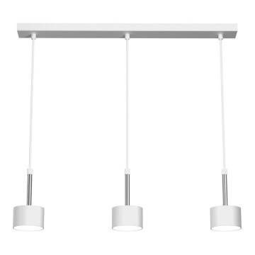 Candeeiro suspenso ARENA 3xGX53/11W/230V branco/cromado brilhante