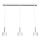 Candeeiro suspenso ARENA 3xGX53/11W/230V branco/cromado brilhante