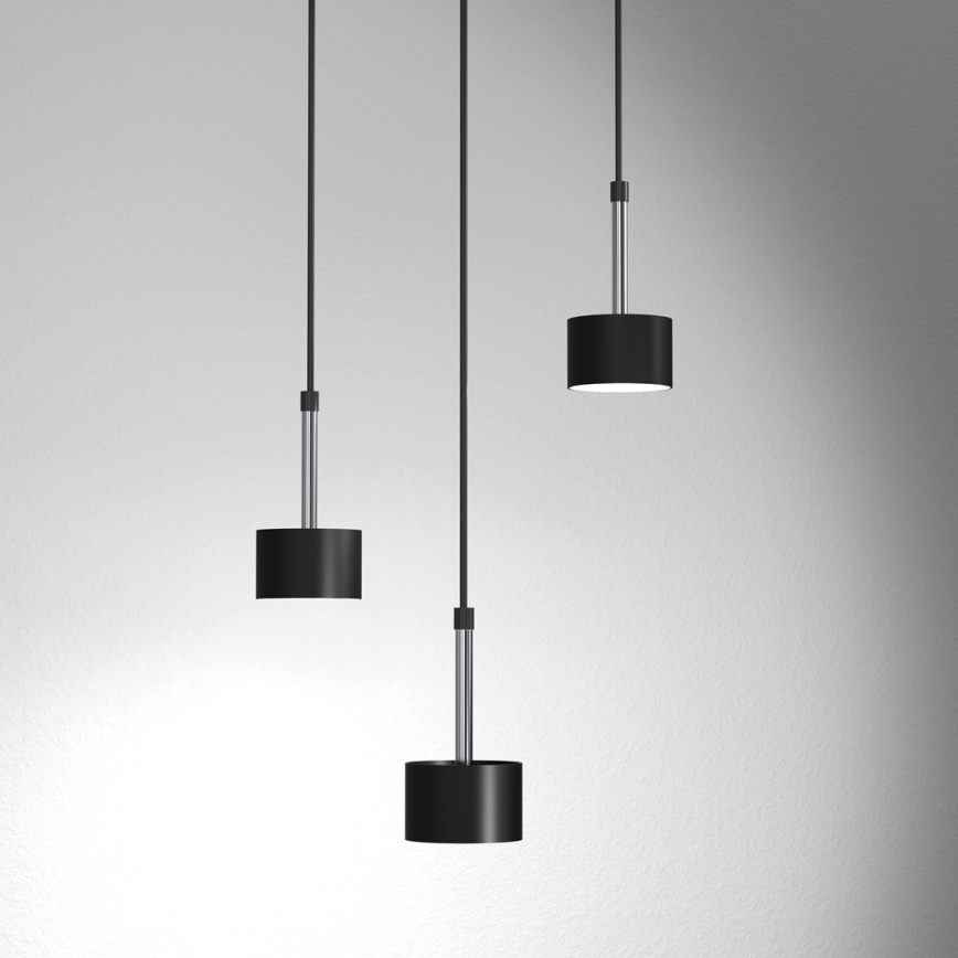 Candeeiro suspenso ARENA 3xGX53/11W/230V preto/cromado brilhante