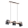 Candeeiro suspenso ARI 3xE27/15W/230V preto/bege
