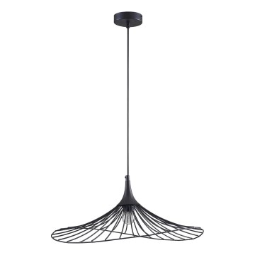 Candeeiro suspenso ARIELLE 1xE27/20W/230V diâmetro 50 cm preto