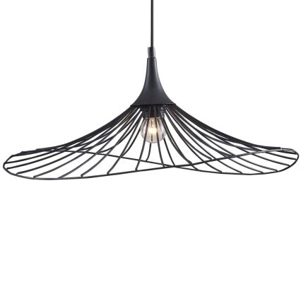 Candeeiro suspenso ARIELLE 1xE27/20W/230V diâmetro 50 cm preto