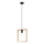 Candeeiro suspenso ARIES 1xE27/15W/230V faia/bege