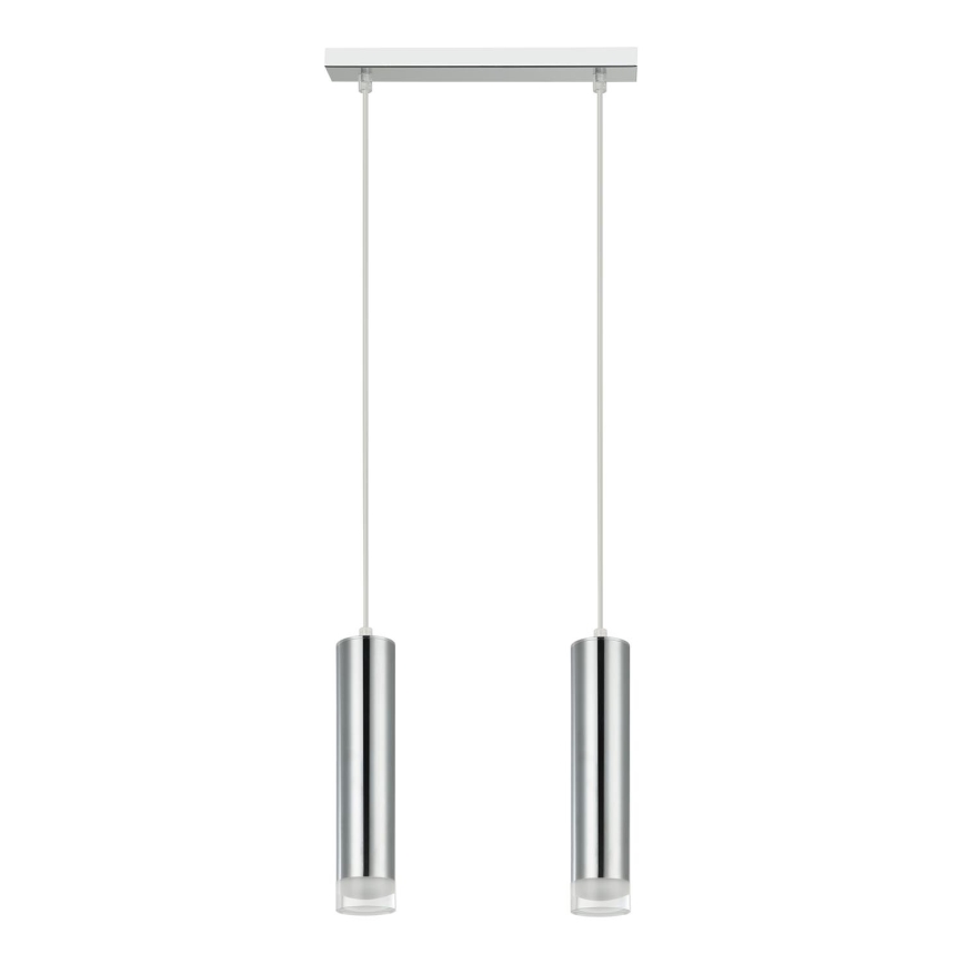 Candeeiro suspenso ARMIN 1xGU10/10W/230V cromado brilhante