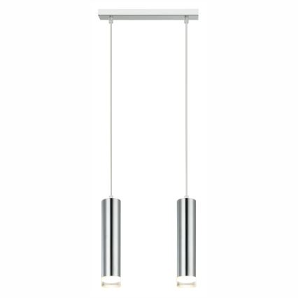 Candeeiro suspenso ARMIN 1xGU10/10W/230V cromado brilhante