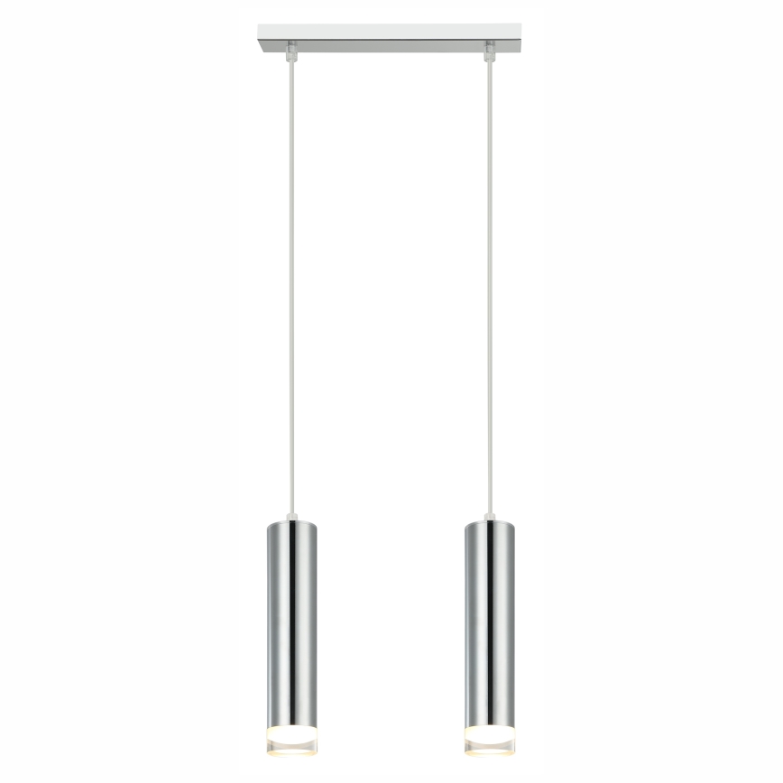 Candeeiro suspenso ARMIN 1xGU10/10W/230V cromado brilhante