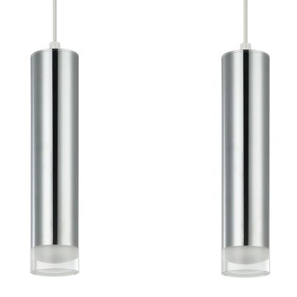 Candeeiro suspenso ARMIN 1xGU10/10W/230V cromado brilhante