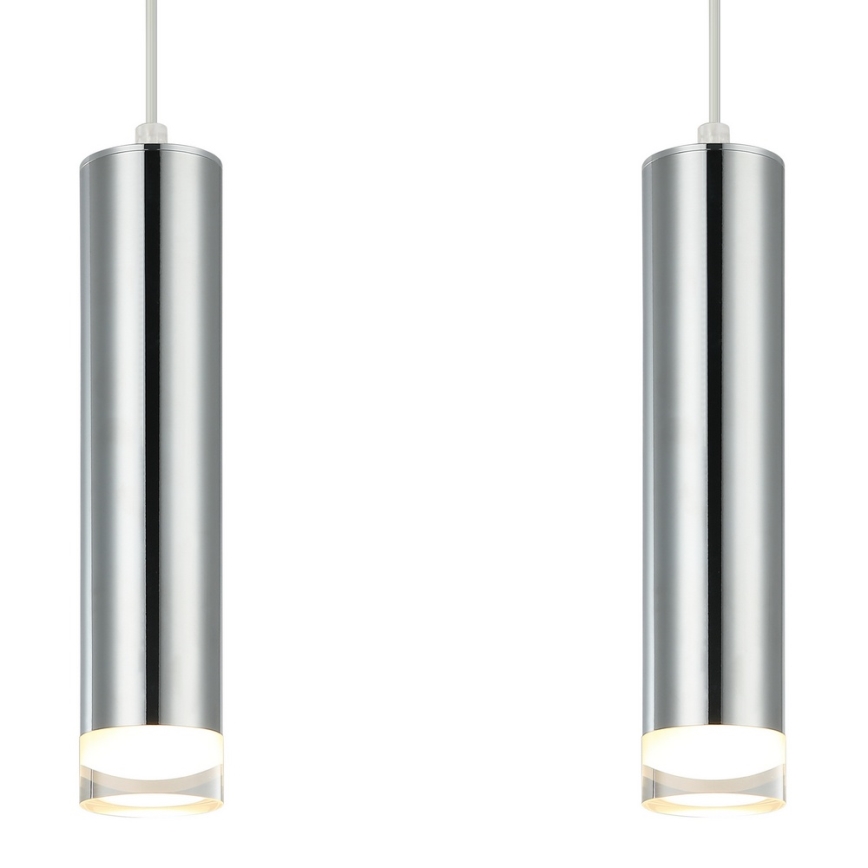 Candeeiro suspenso ARMIN 2xGU10/10W/230V cromado brilhante