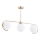 Candeeiro suspenso ASTANA 3xE14/10W/230V dourado