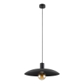 Candeeiro suspenso ASTRA 1xE27/15W/230V diâmetro 41 cm preto