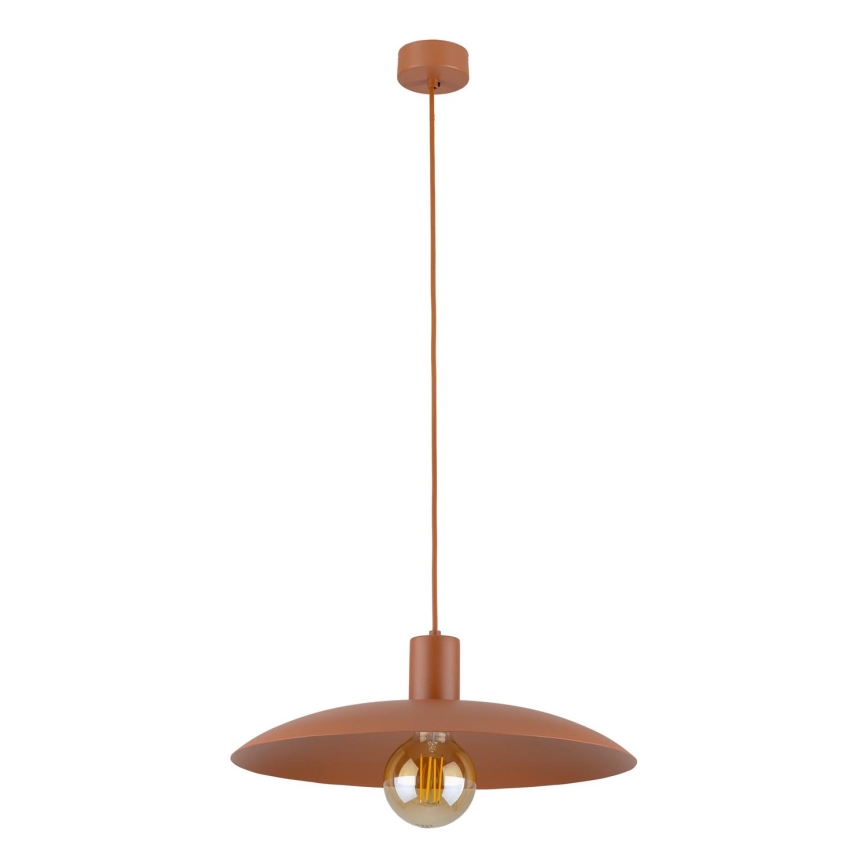 Candeeiro suspenso ASTRA 1xE27/15W/230V diâmetro 41 cm tijolo
