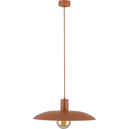 Candeeiro suspenso ASTRA 1xE27/15W/230V diâmetro 41 cm tijolo