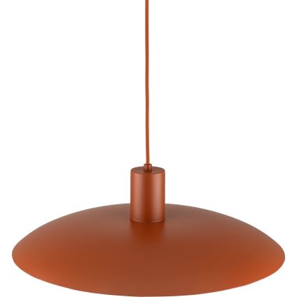 Candeeiro suspenso ASTRA 1xE27/15W/230V diâmetro 41 cm tijolo