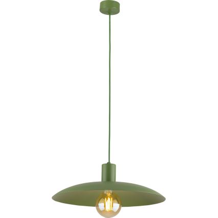 Candeeiro suspenso ASTRA 1xE27/15W/230V diâmetro 41 cm verde