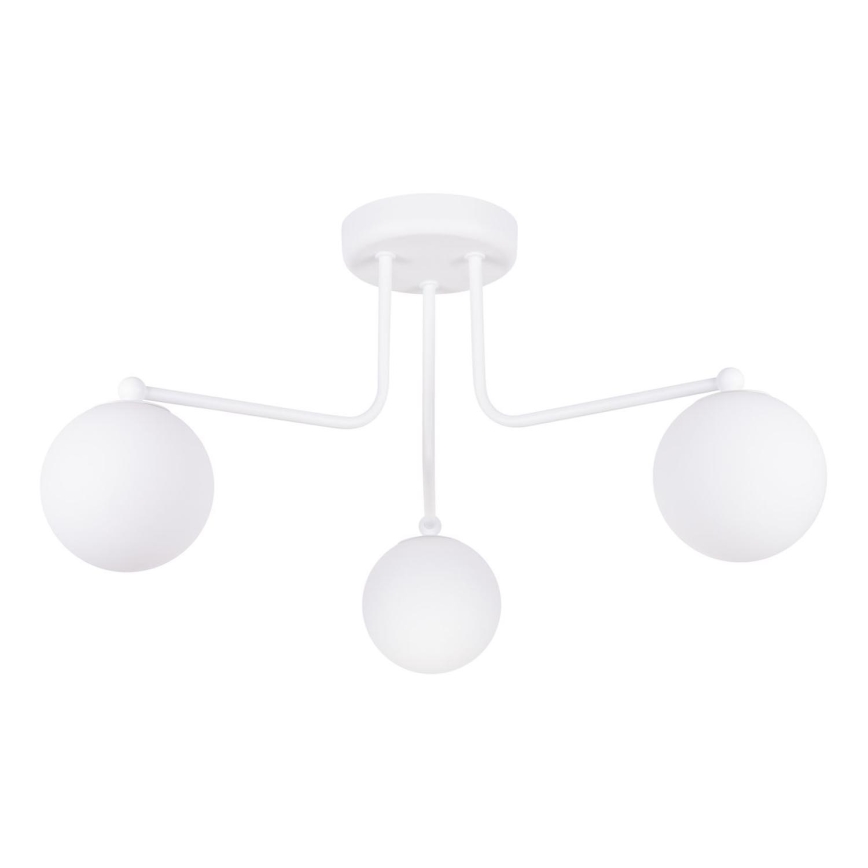 Candeeiro suspenso ASTRAL 3xG9/8W/230V branco