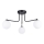 Candeeiro suspenso ASTRAL 3xG9/8W/230V preto