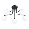 Candeeiro suspenso ASTRAL 5xG9/8W/230V preto