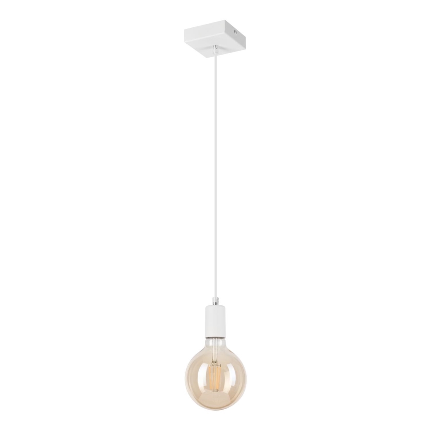 Candeeiro suspenso ASTRID 1xE27/60W/230V branco