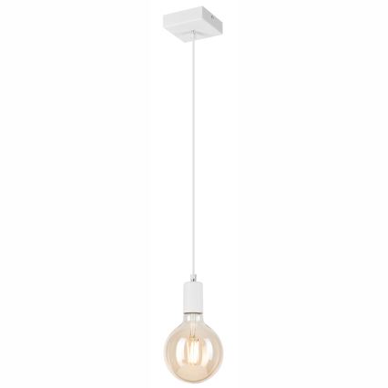 Candeeiro suspenso ASTRID 1xE27/60W/230V branco
