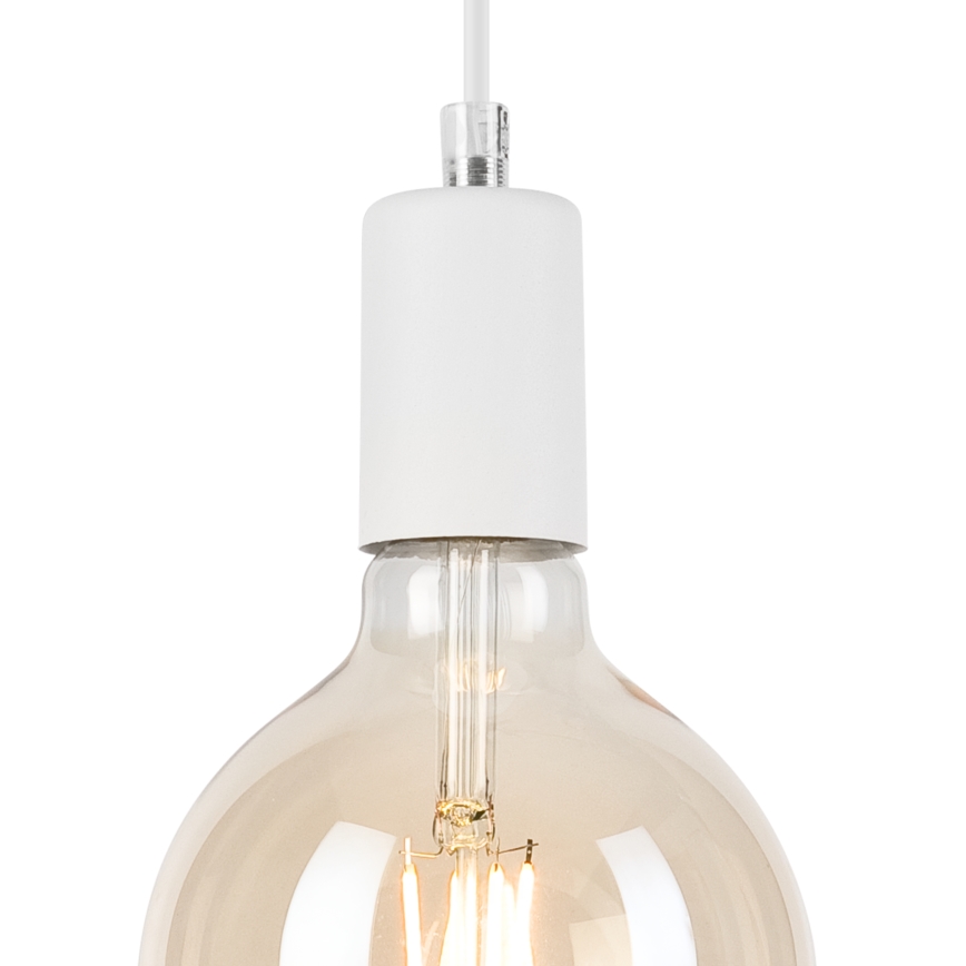 Candeeiro suspenso ASTRID 1xE27/60W/230V branco