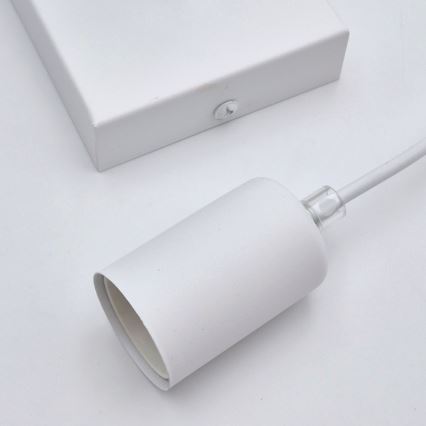 Candeeiro suspenso ASTRID 1xE27/60W/230V branco