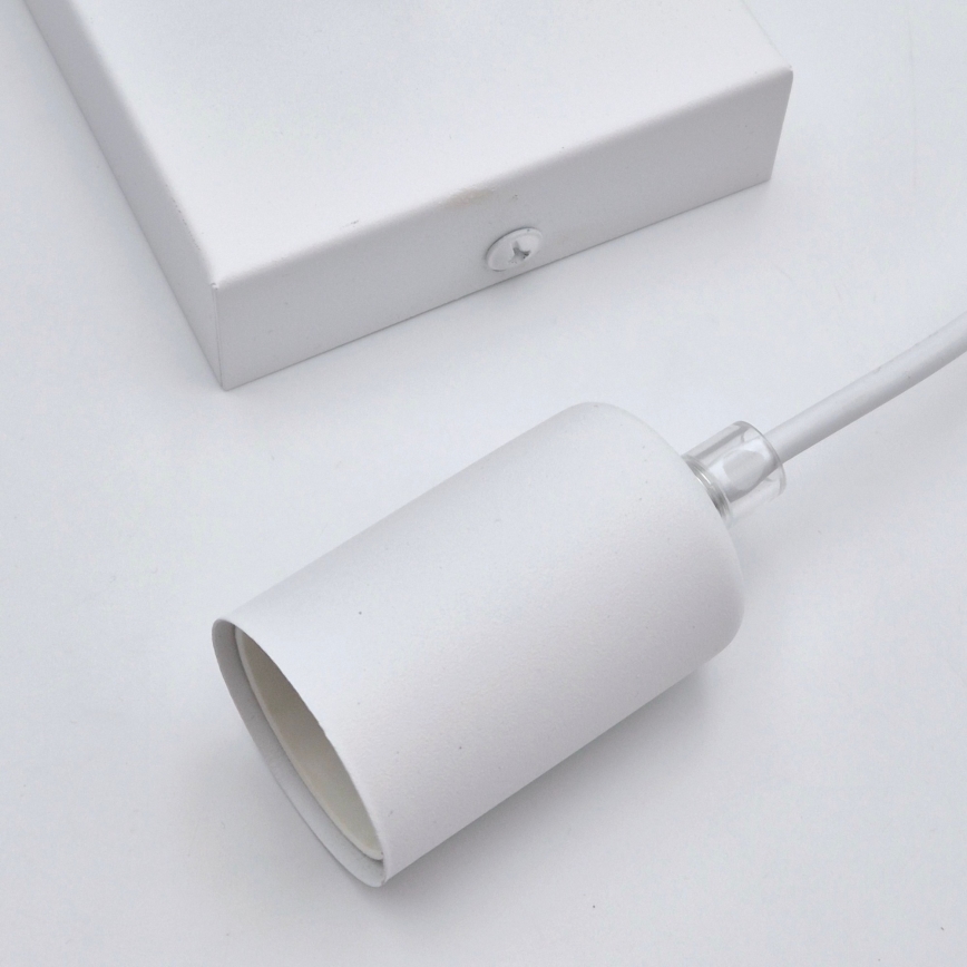 Candeeiro suspenso ASTRID 1xE27/60W/230V branco