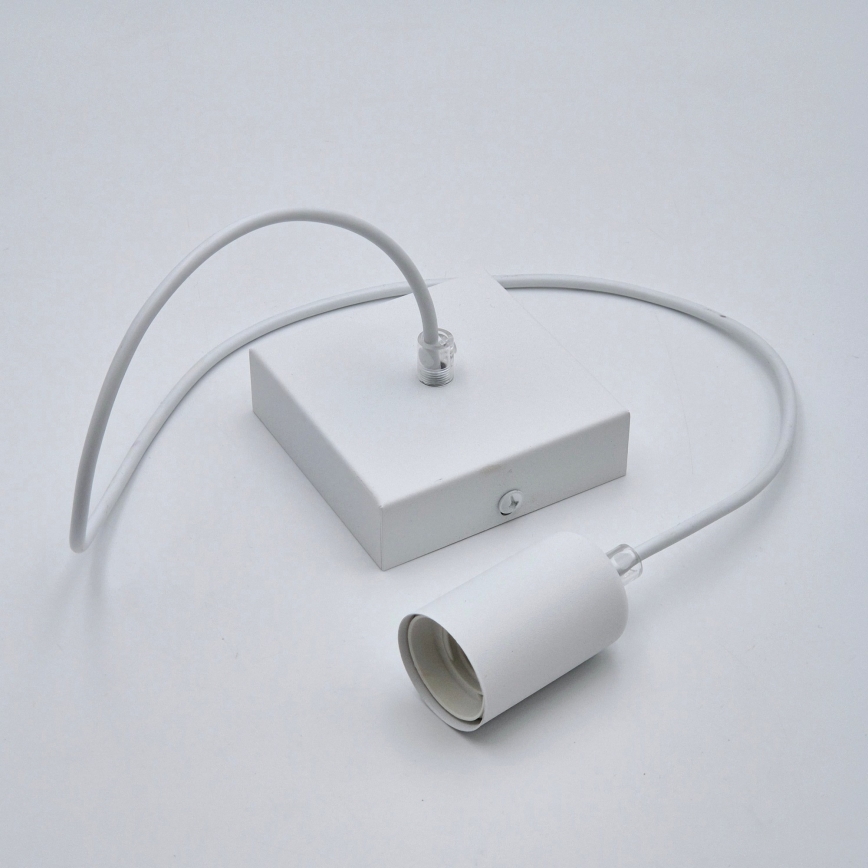 Candeeiro suspenso ASTRID 1xE27/60W/230V branco