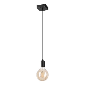 Candeeiro suspenso ASTRID 1xE27/60W/230V mate preto