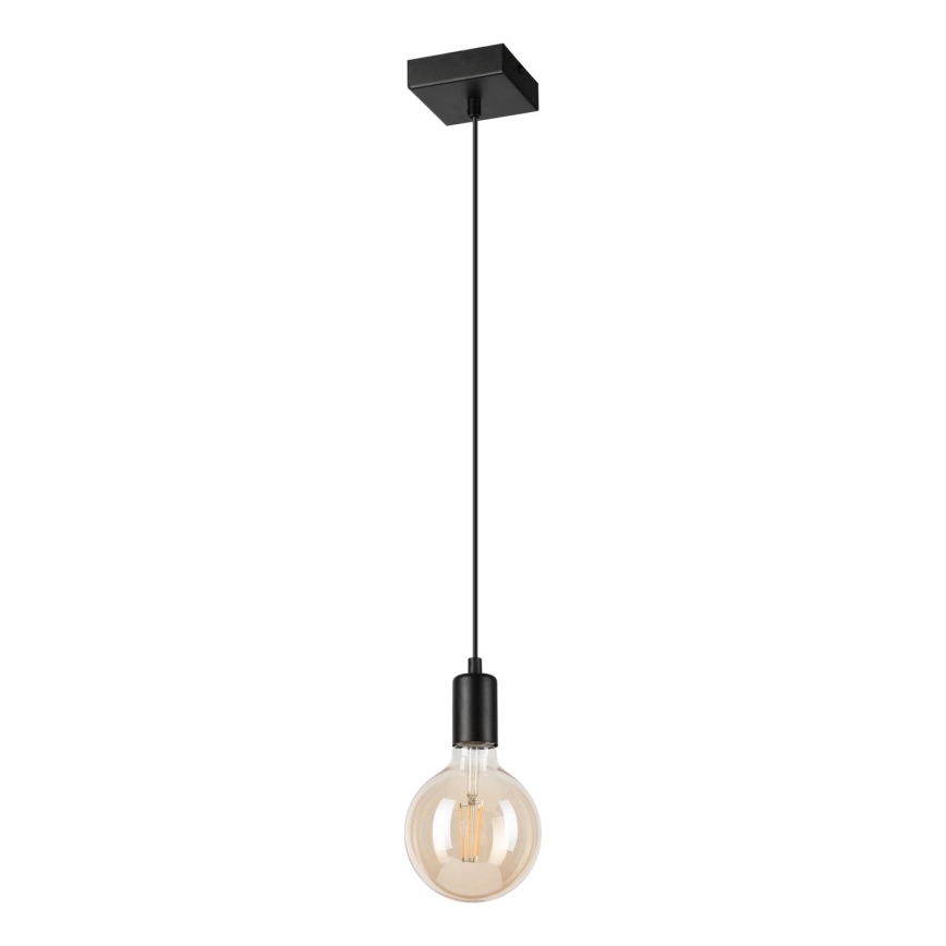 Candeeiro suspenso ASTRID 1xE27/60W/230V mate preto